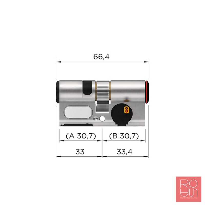 BE15 Bombí doble (electrònica a un costat mitjançant bateria interna, mecànic per dins) 